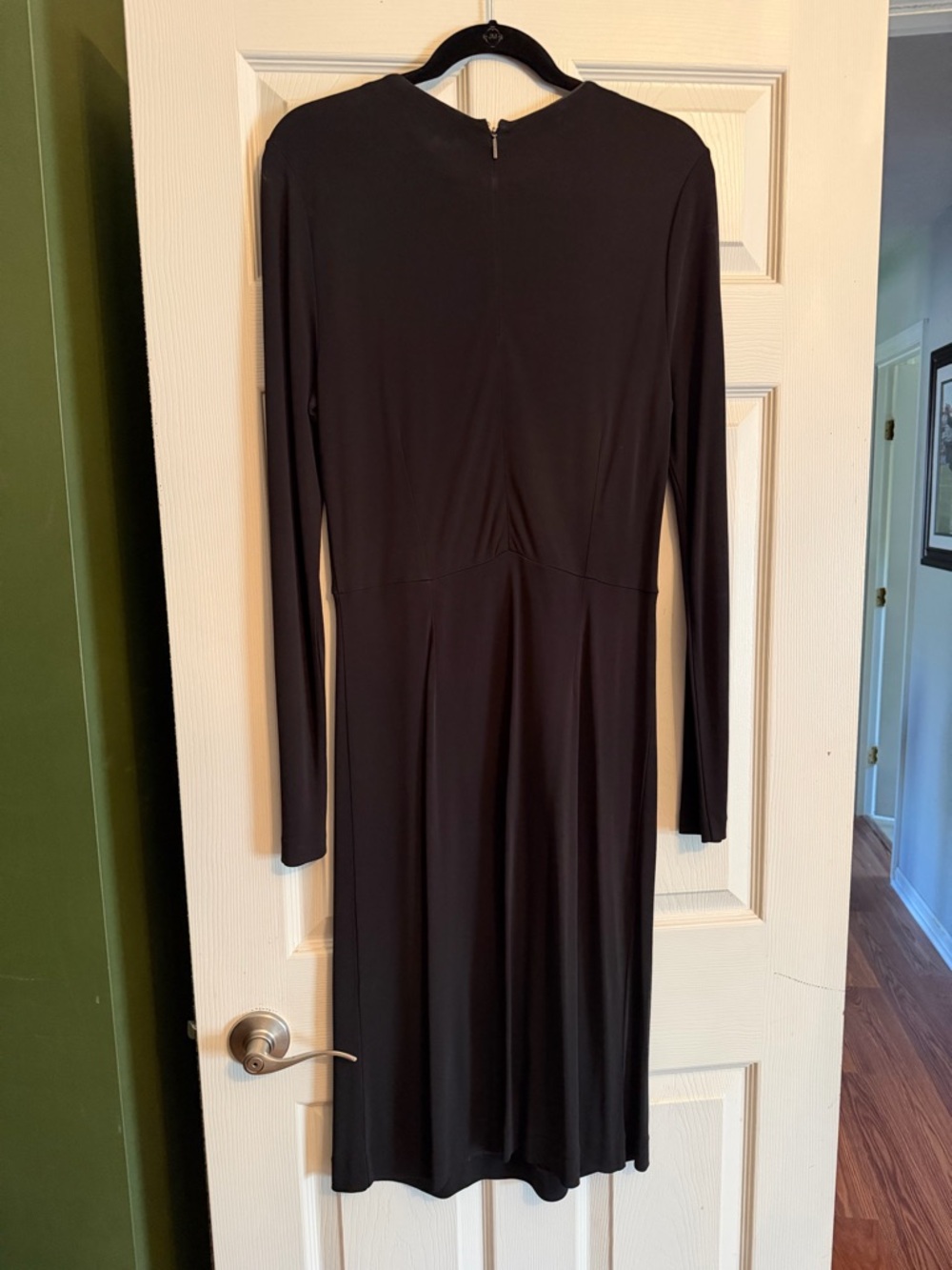 Tory Burch Black Long-Sleeve Dress with Jewel Neck M - Picture 5 of 6